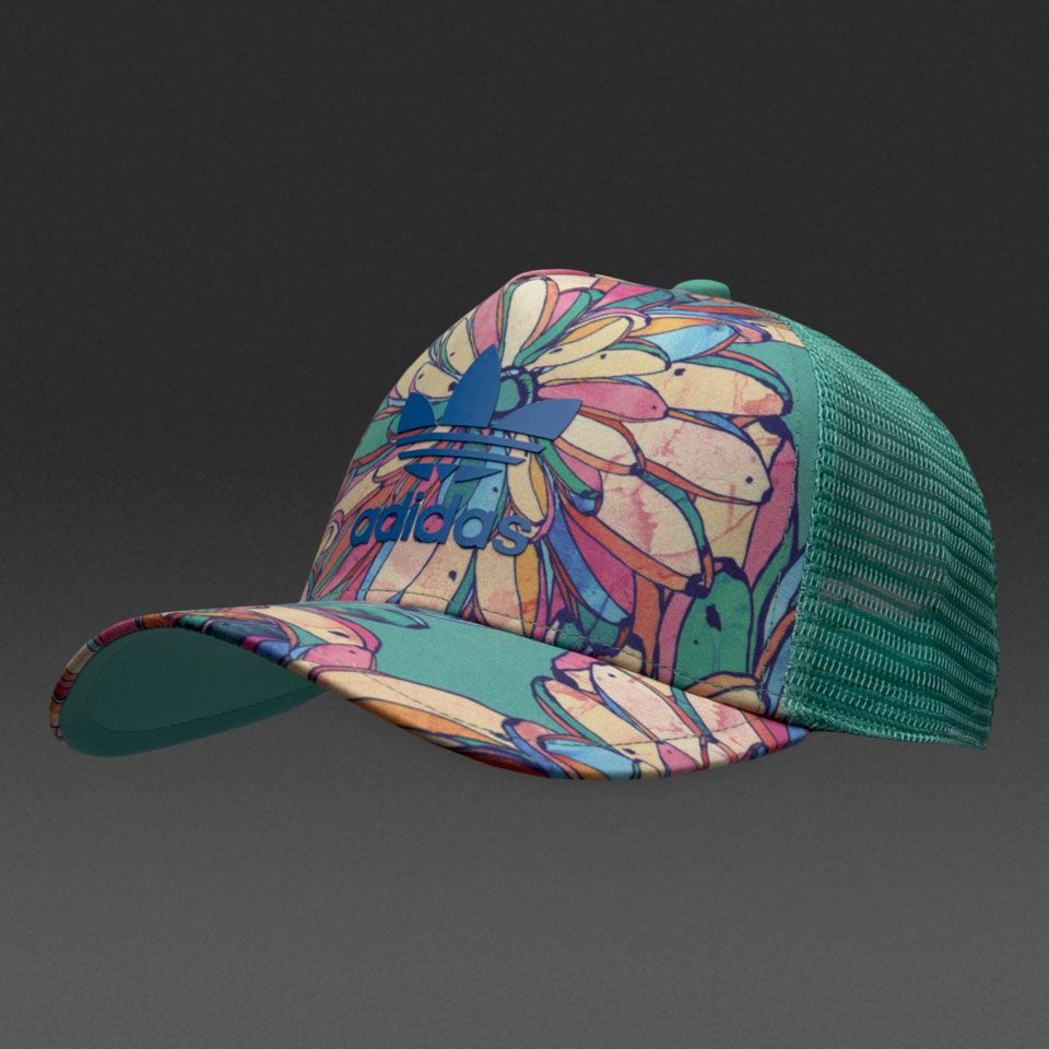 Adidas Originals Trucker Bananas Multicolor / Lush Blue for Women